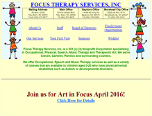 Tablet Screenshot of focustherapy.org